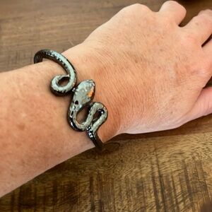 Lia Sophia snake bracelet in gunmetal